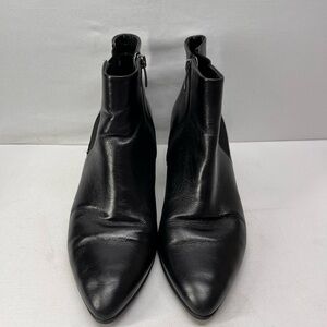 Ecco Black Leather Ankle Booties
